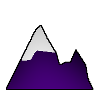 Dark violet icon for hills less than 500m high