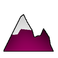 Purple icon for hills greater than or equal to 1200m high