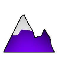 Violet icon for hills between 500m & 600m high